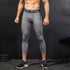 Men's Dry Fit Capri Workout Running Leggings Compression Shorts